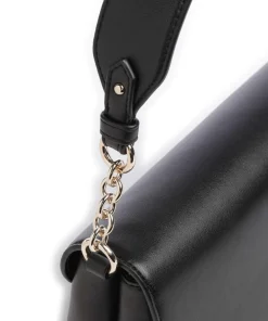 Milano The Village Schultertasche fein genarbtes Rindsleder schwarz