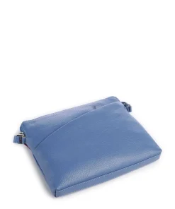 Milano Umhängetasche genarbtes Leder blau