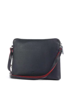 Milano Umhängetasche genarbtes Leder dunkelblau