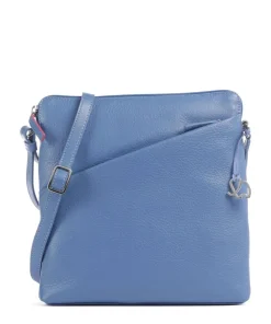 Milano Umhängetasche genarbtes Leder blau