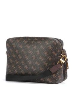 Milano Umhängetasche Lederimitat dunkelbraun