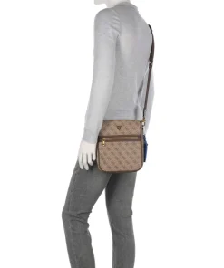 Milano Umhängetasche Lederimitat hellbraun