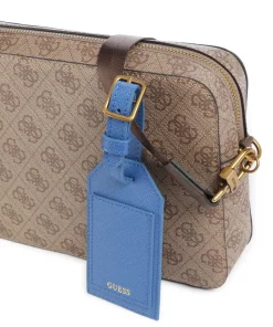 Milano Umhängetasche Lederimitat beige