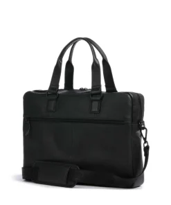 Minimal Mason Aktentasche 15″ genarbtes Leder schwarz