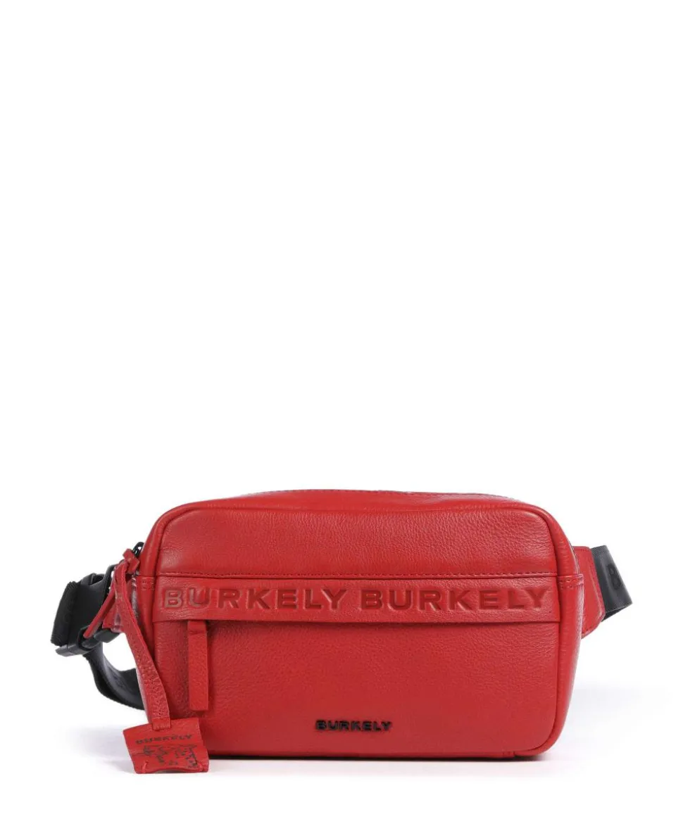 Minimal Mason Umhängetasche genarbtes Leder rot