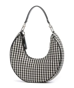 Mirema Schultertasche Lederimitat schwarz/weiß