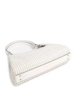 Mirema Shopper Lederimitat beige/weiß