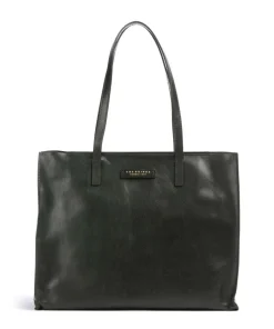 Mirra Shopper fein genarbtes Rindsleder dunkelgrün