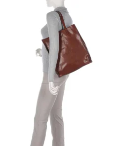 Mirra Shopper fein genarbtes Rindsleder braun