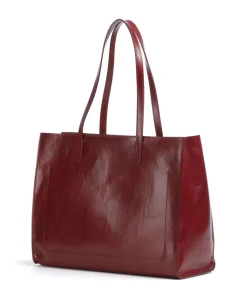 Mirra Shopper fein genarbtes Rindsleder dunkelrot