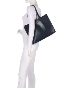 Mirra Shopper fein genarbtes Rindsleder dunkelblau