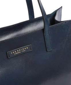 Mirra Shopper fein genarbtes Rindsleder dunkelblau