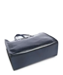 Mirra Shopper fein genarbtes Rindsleder dunkelblau