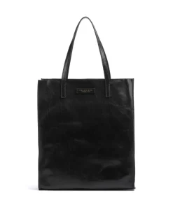 Mirra Shopper fein genarbtes Rindsleder schwarz