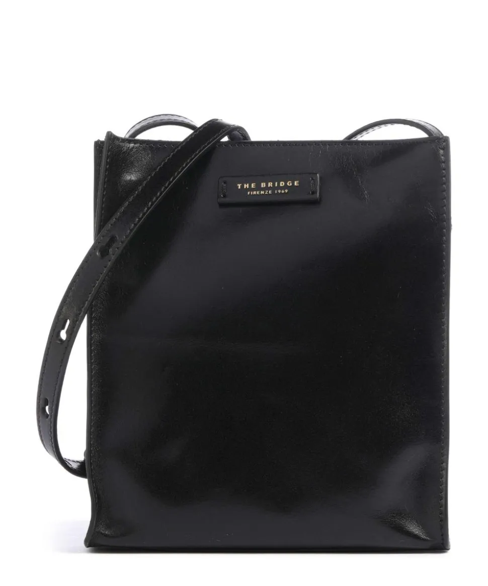 Mirra Umhängetasche fein genarbtes Rindsleder schwarz