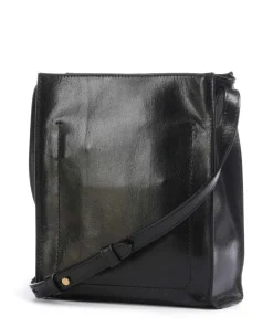 Mirra Umhängetasche fein genarbtes Rindsleder schwarz