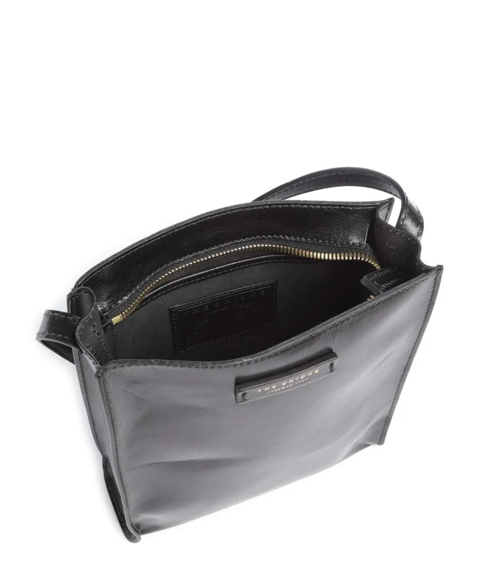 Mirra Umhängetasche fein genarbtes Rindsleder schwarz