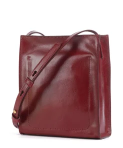 Mirra Umhängetasche fein genarbtes Rindsleder dunkelrot