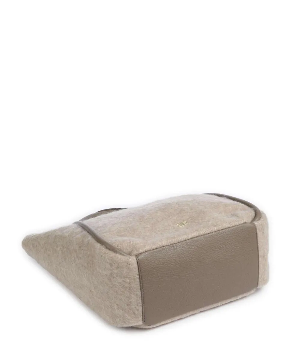 Mohair Willow Shopper Textil hellgrau
