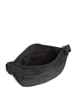 Mono Umhängetasche recyceltes Polyester schwarz