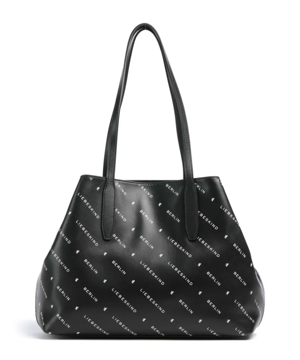 Monogram Soft Nappa M Shopper fein genarbtes Leder schwarz