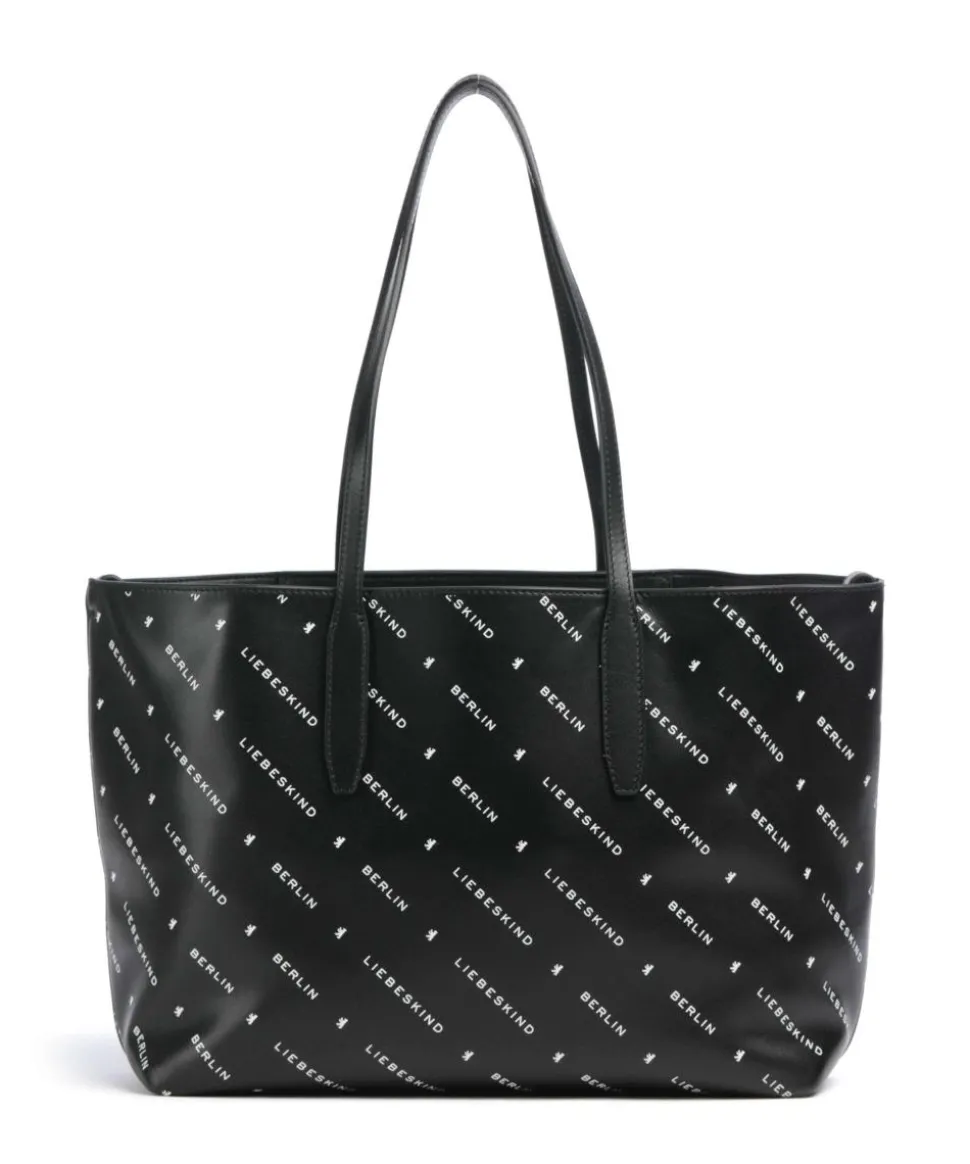 Monogram Soft Nappa M Shopper fein genarbtes Leder schwarz