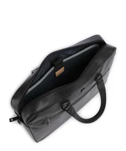 Montana Aktentasche 15″ fein genarbtes Rindsleder schwarz