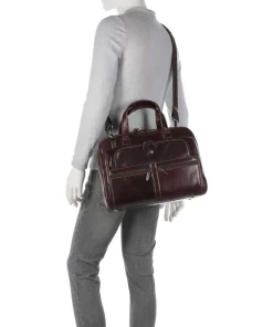 Montana Aktentasche 15″ fein genarbtes Rindsleder mahagoni