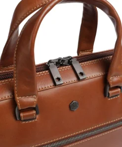 Montana Aktentasche 15″ fein genarbtes Rindsleder braun