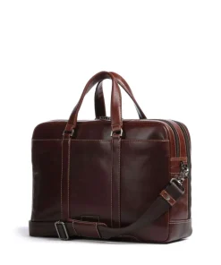 Montana Aktentasche 15″ fein genarbtes Rindsleder dunkelbraun