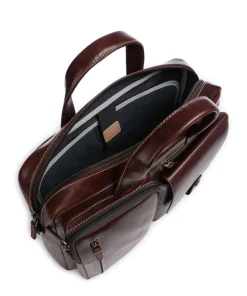 Montana Aktentasche 15″ genarbtes Rindsleder dunkelbraun