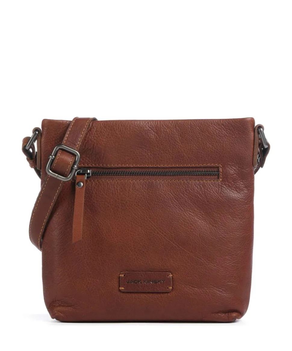 Montreal 20N Umhängetasche genarbtes Leder cognac