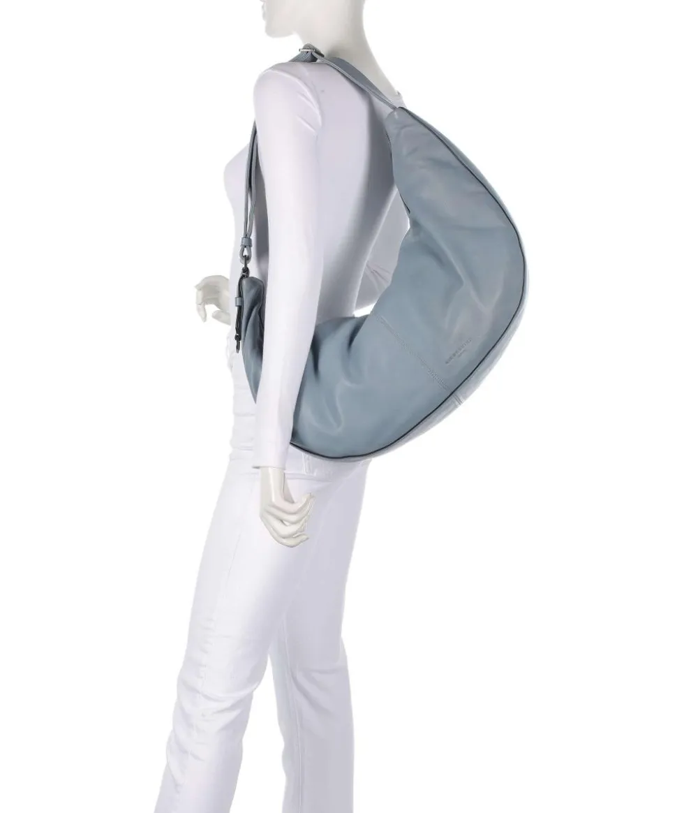 Moon Sheep Natural L Beuteltasche Schafsleder blaugrau