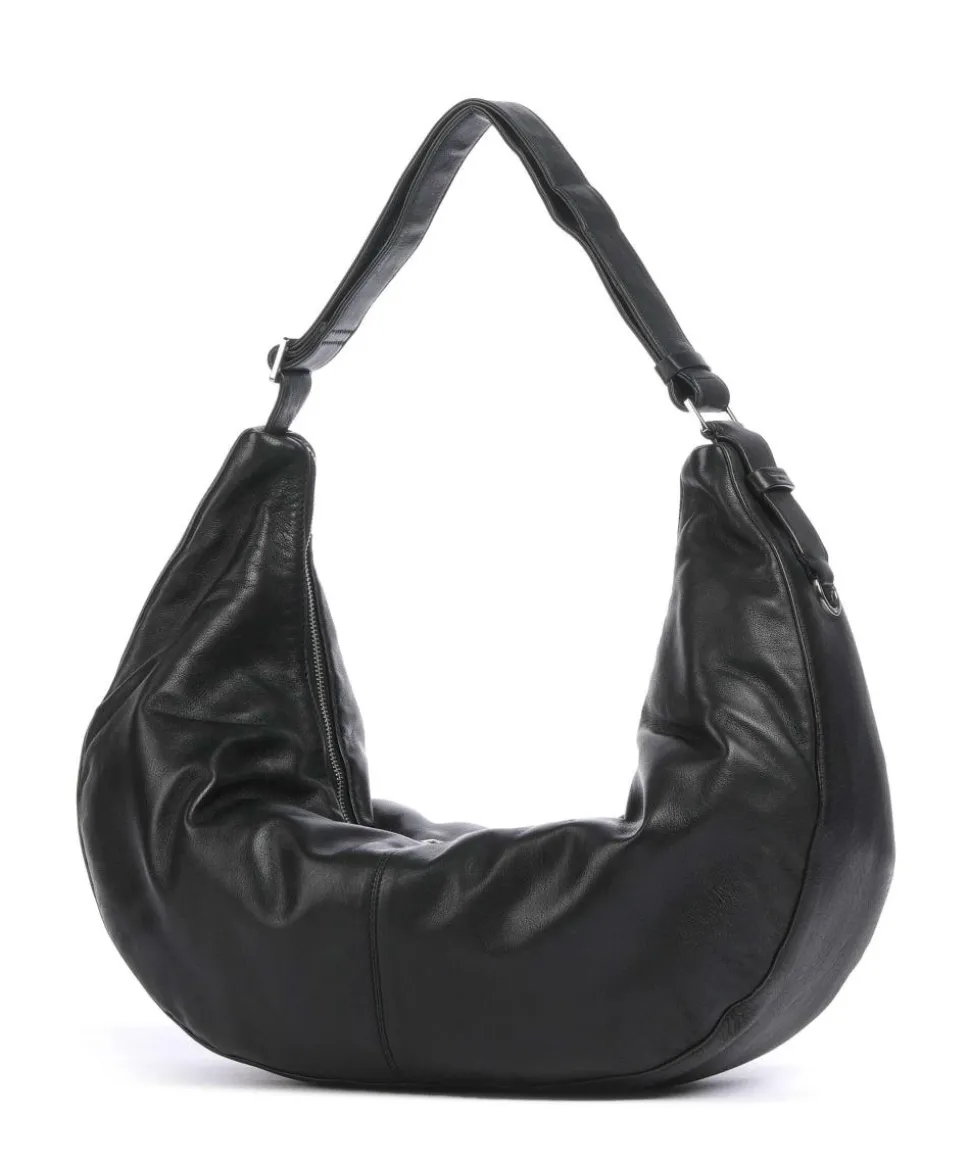 Moon Sheep Natural L Beuteltasche Schafsleder schwarz