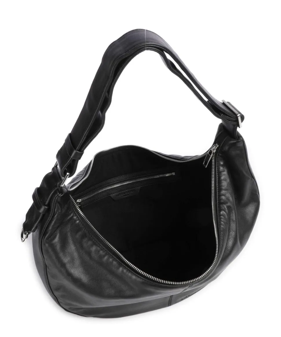 Moon Sheep Natural M Beuteltasche Schafsleder schwarz