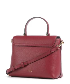 Moonlight S Handtasche genarbtes Leder wein