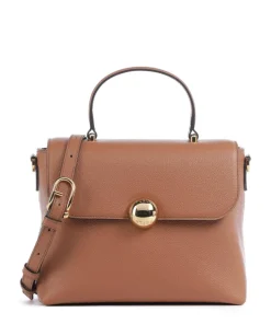 Moonlight S Handtasche genarbtes Leder braun