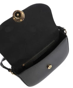 Moonlight S Umhängetasche genarbtes Leder schwarz