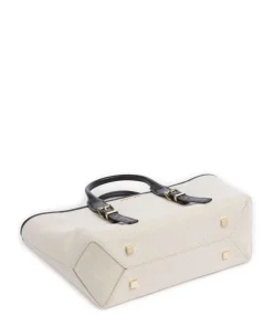 Moore Handtasche Canvas beige/schwarz