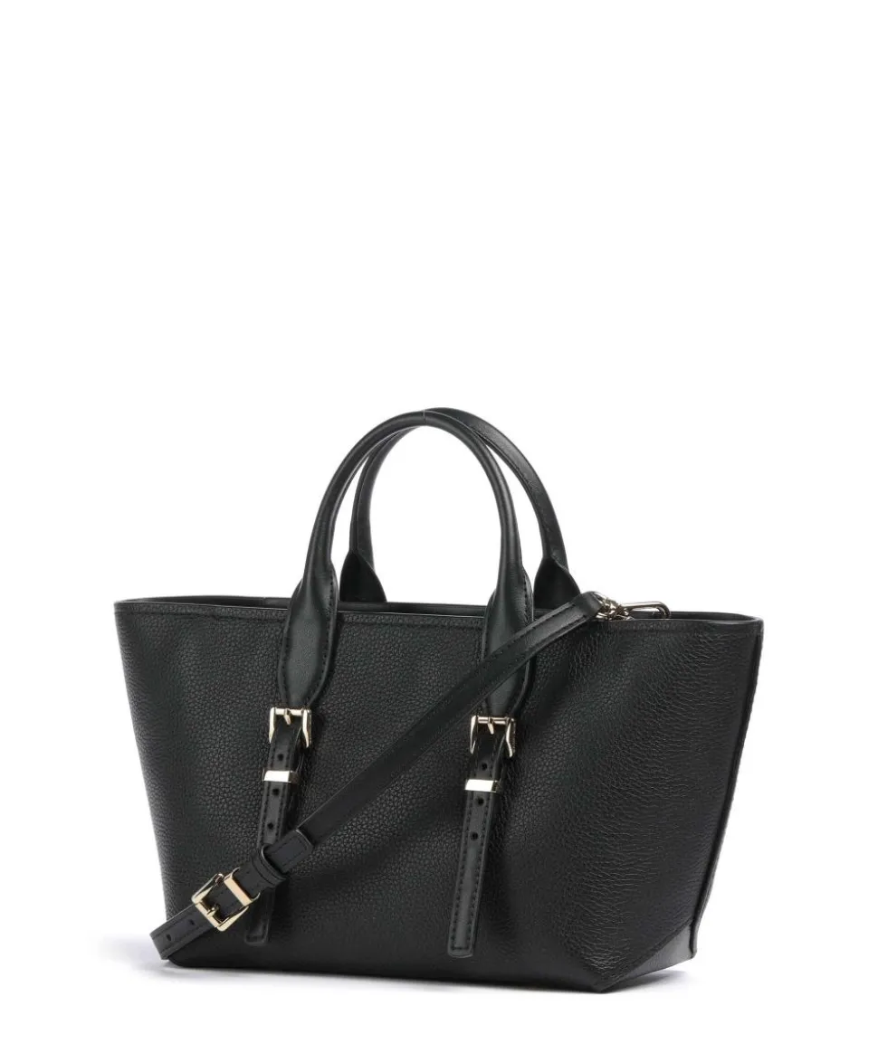 Moore Handtasche genarbtes Rindsleder schwarz