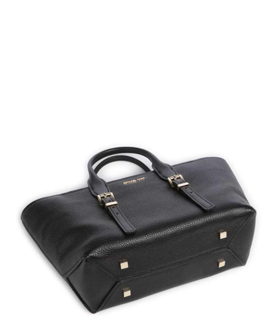 Moore Handtasche genarbtes Rindsleder schwarz