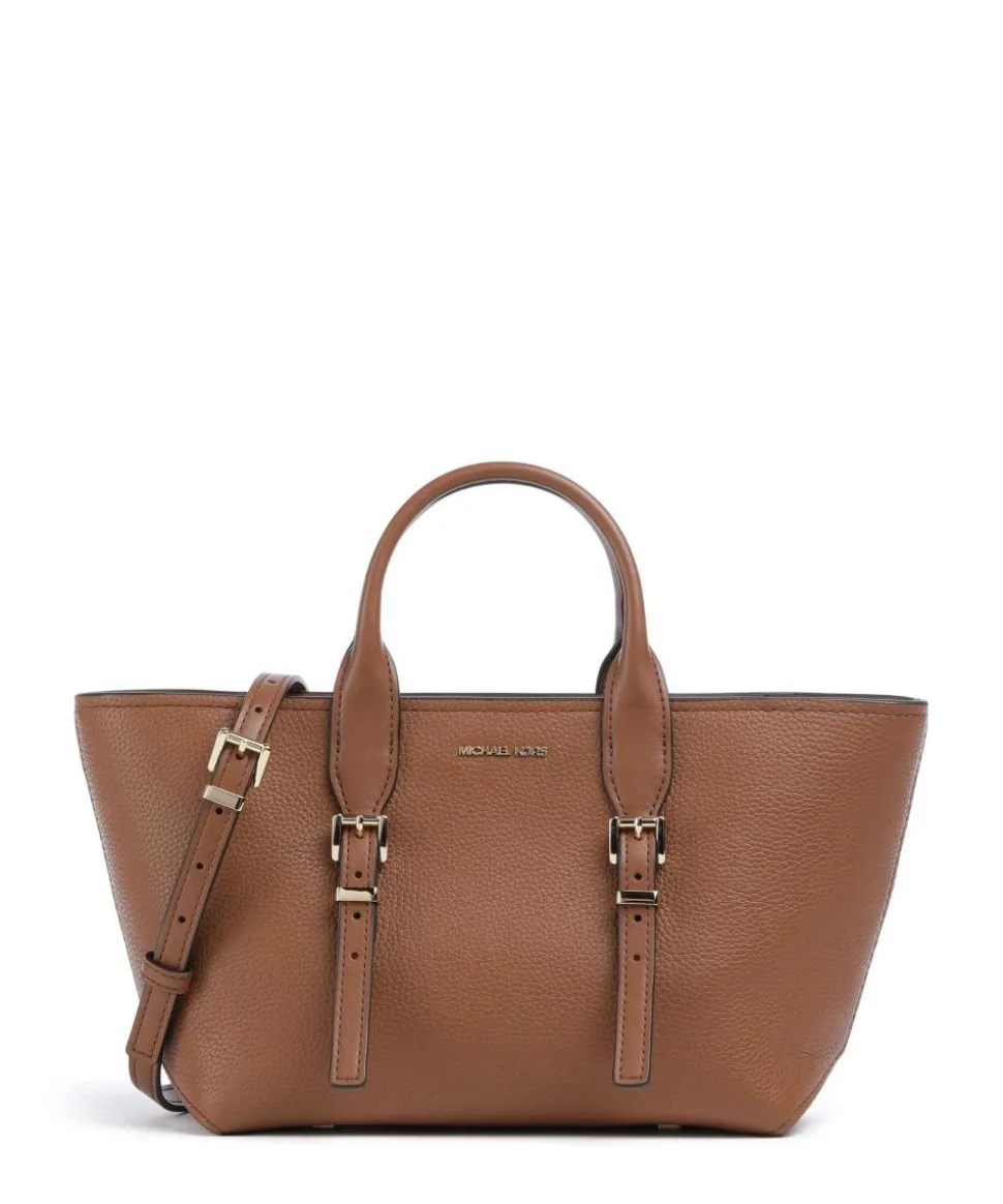 Moore Handtasche genarbtes Rindsleder braun