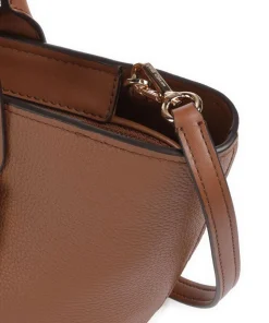 Moore Handtasche genarbtes Rindsleder braun