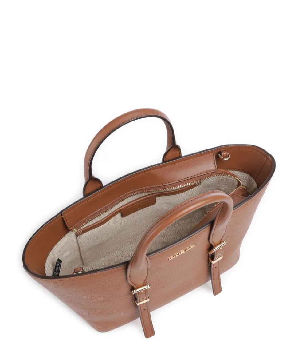 Moore Handtasche genarbtes Rindsleder braun