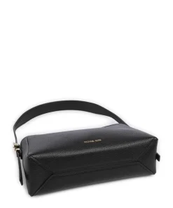 Moore Schultertasche genarbtes Rindsleder schwarz