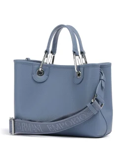 My EA Handtasche Lederimitat blaugrau