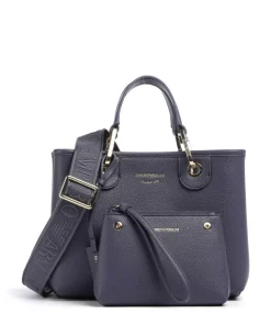 My EA Handtasche Lederimitat dunkelblau