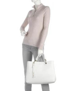 My EA Handtasche Lederimitat weiß