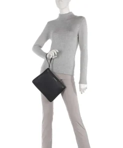 My EA Handtasche Lederimitat schwarz