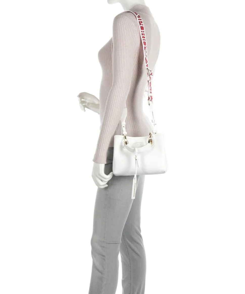 My EA Handtasche Lederimitat weiß